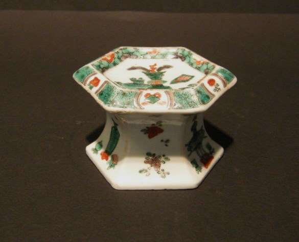 Salt  "famille verte" porcelain - Kangxi period